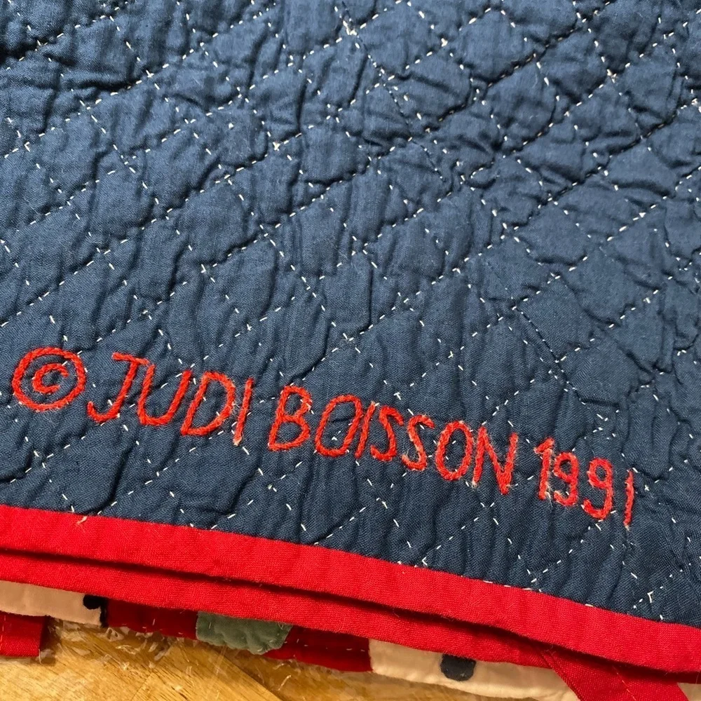 JUDI BOISSON baby crib quilt “local loco”